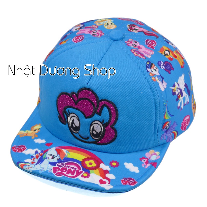 Nón kết trẻ em từ 1-3tuổi thêu con ngựa - Chất liệu Sam Sung kết hợp với vải Cotton tạo nên sự thoáng mát cho bé