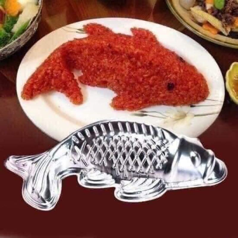 🍒Khuôn Xôi Cá Chép Tiện Dụng ⏩ Bộ khuôn cá chép làm rau câu, cơm, xôi, bánh trung thuThiết kế hình dáng con cá chép thật