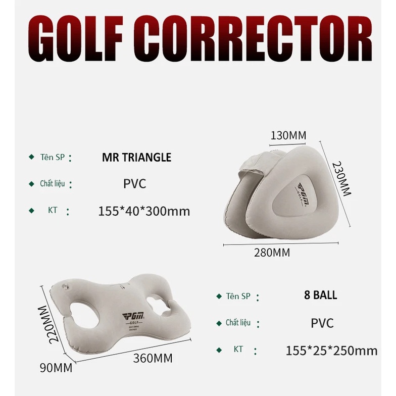 DỤNG CỤ HỖ TRỢ TẬP GOLF TAM GIÁC - PGM TRIANGLE FITTING FLOAT - JZQ001
