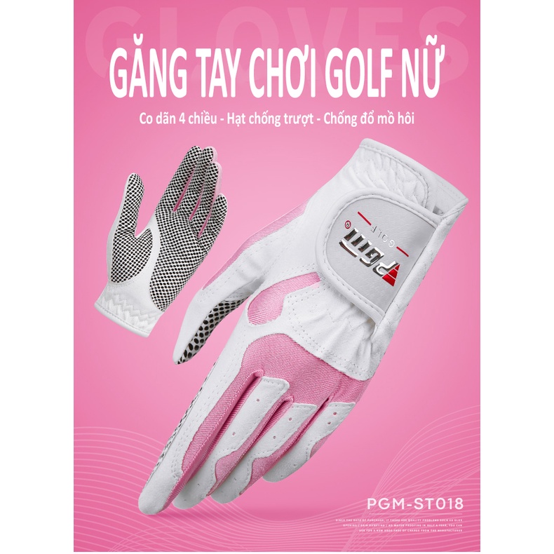 [Chính hãng] [Có bảo hành] Găng Tay Golf Nữ - PGM MS. Golf Gloves - ST018