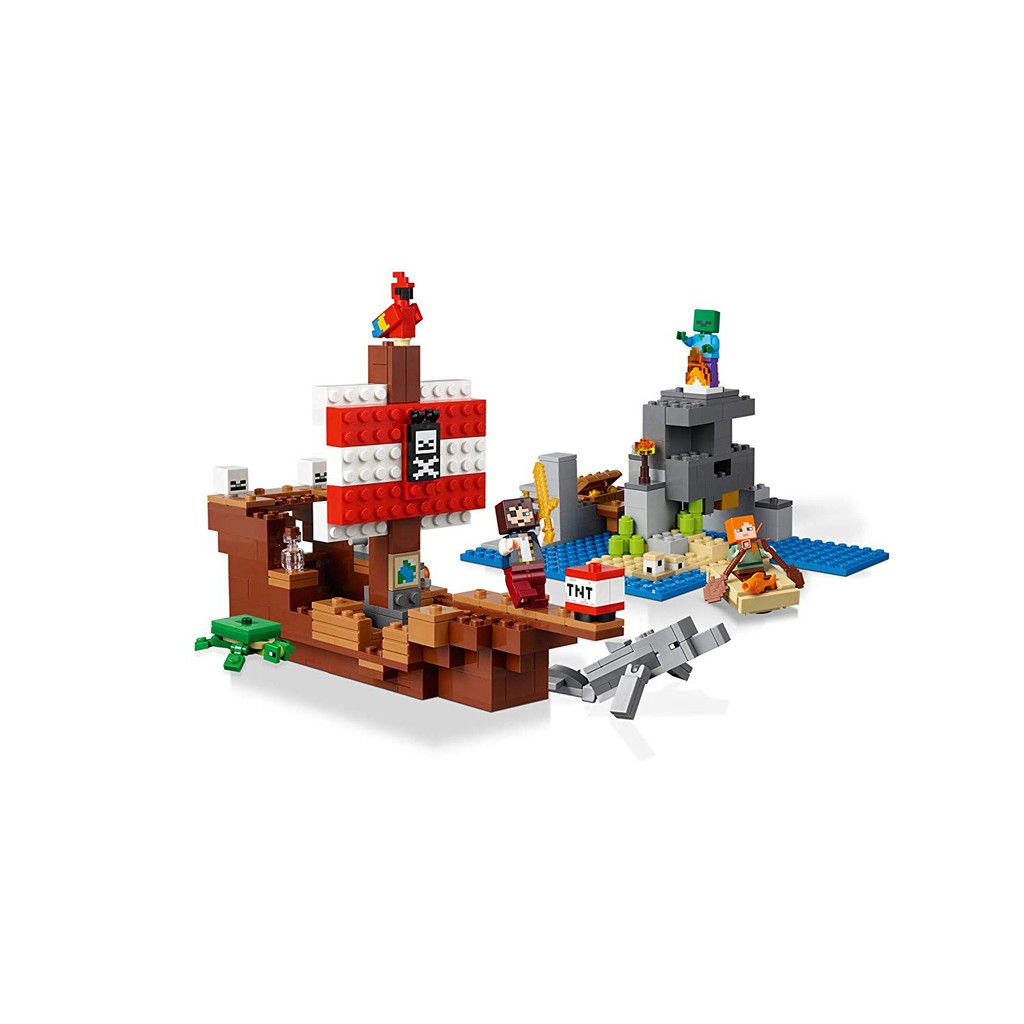 Đồ chơi LEGO Minecraft 21152 The Pirate Ship Adventure – Thuyền hải tặc