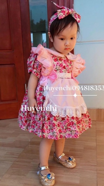 Váy tạp dề.Phong cách Vintage Tặng kèm tuban / Giá 390 giảm còn 320 k | BigBuy360 - bigbuy360.vn