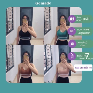 Áo tập gym nữ tập Yoga thể thao vải cao cấp,áo bra cotton len tăm co giãn 4 chiều thấm hút mồ hôi M14