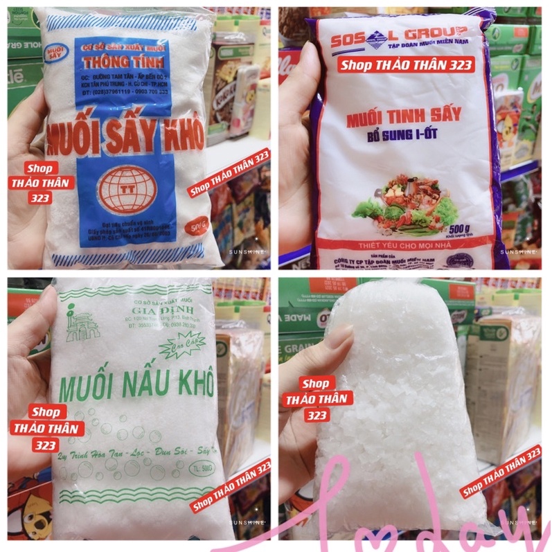 Muối Sấy Khô I- ốt 500gram