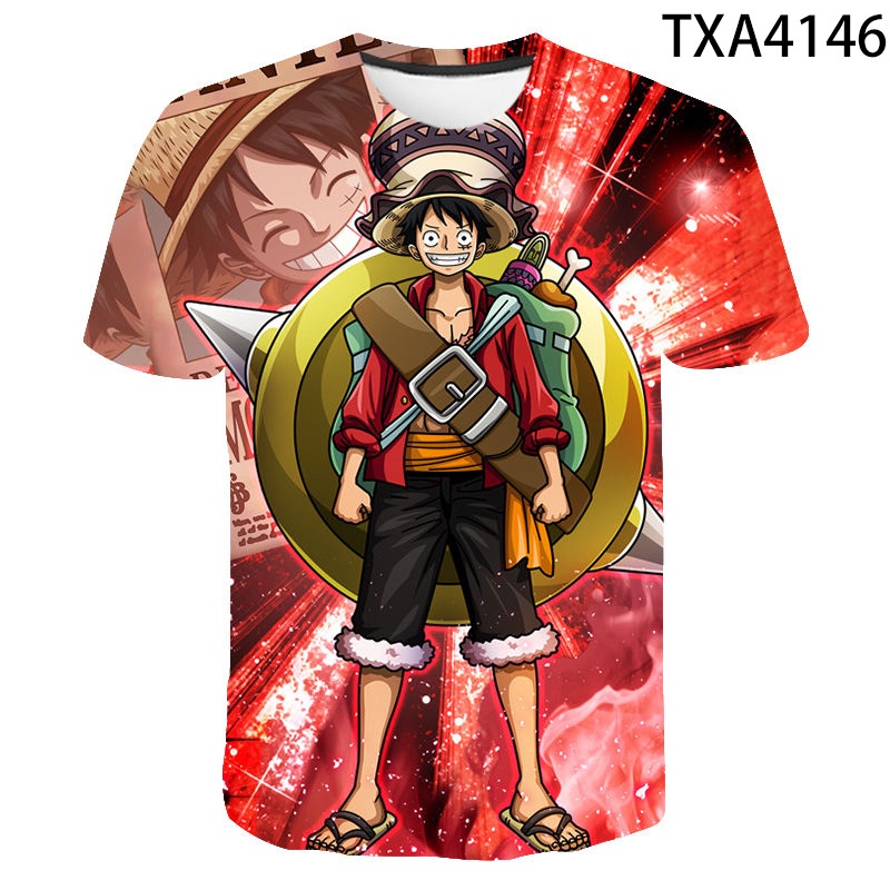 Áo Thun In Hình One Piece 3D HD Thời Trang Mùa Hè 2022 Cho Nam Và Nữ