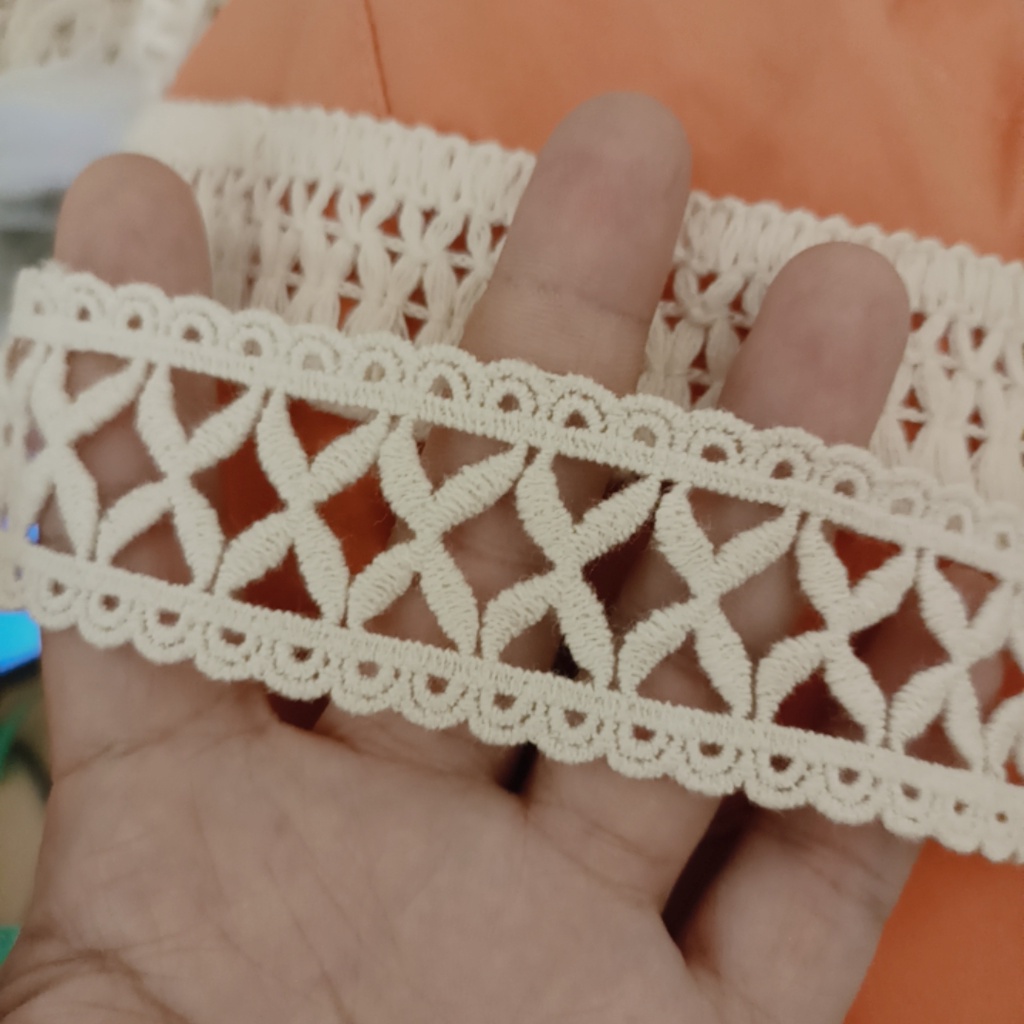 Ren chỉ ren cotton ren trang trí ren tua rua