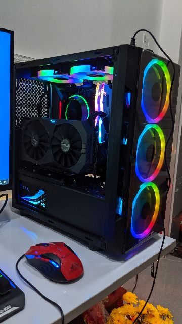 Dàn pc i5 9400f + Màn 27in cong 75hz | BigBuy360 - bigbuy360.vn