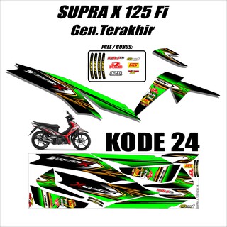 Miếng Dán Trang Trí Xe Hơi Đua Supra X 125 Fi - Supra X 125 Fi N-24 Chất Lượng Cao