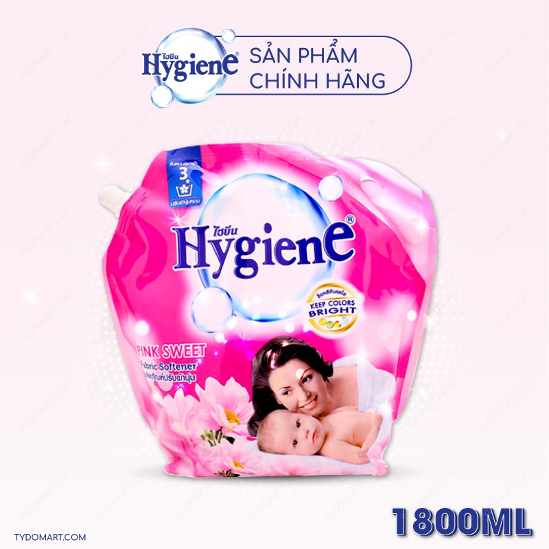 Nước xả vải Hygiene (Túi) 1800ml Đầy Đủ 6 Màu