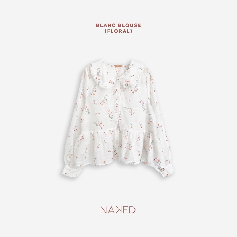 Naked By V - Áo sơ mi hoa Blanc Blouse (kèm áo lót)