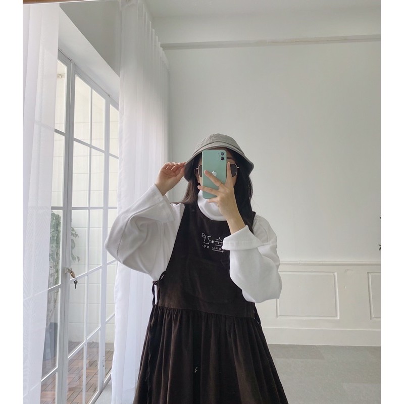 Yếm nhung dáng rộng, dài | BigBuy360 - bigbuy360.vn