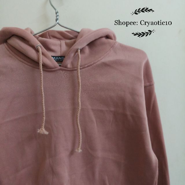 Áo hoodie trơn nỉ dày hồng ruốc basic hoodie unisex