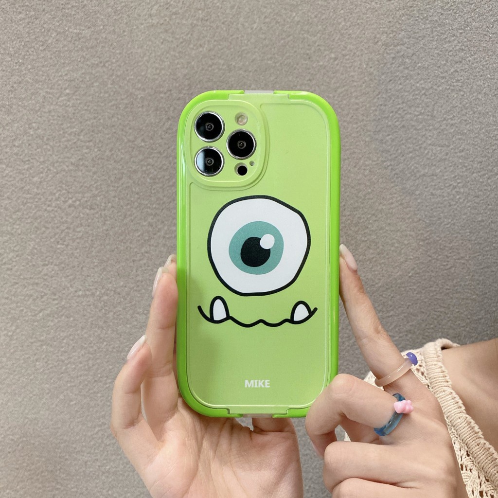 Ốp Điện Thoại In Hình Quái Vật Mắt To Kèm Giá Đỡ 2 Trong 1 Cho iPhone 13 12 pro max 11 pro XR X XS max 7 8 PLUS