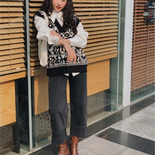 QUẦN JEANS GẬP GẤU 6817