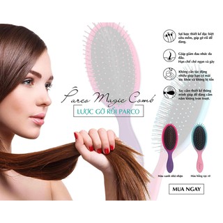 LƯỢC GỠ RỐI TÓC PARCO - HỒNG TÍM