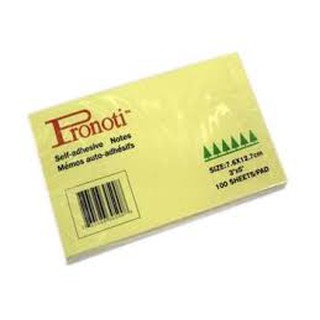2 XẤP Giấy note vàng 3x2 Pronoti 4,9cmx7,6cm