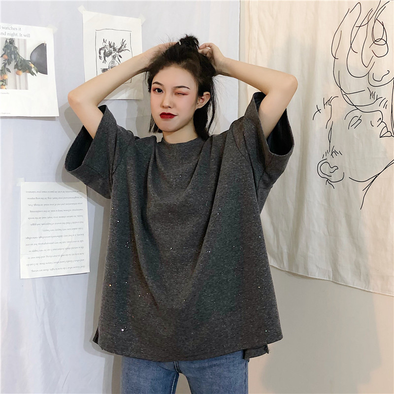 Áo Thun Tay Ngắn Họa Tiết Bầu Trời Đầy Sao Lấp Lánh | BigBuy360 - bigbuy360.vn