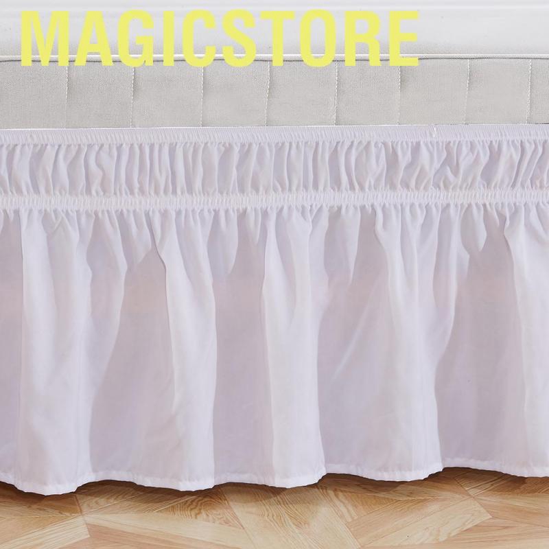 Váy giường vải polyester phối tua mềm mại thông thoáng