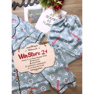 (Bigsize Satin ) Đồ Bộ Pijama Satin BigSize TNQD