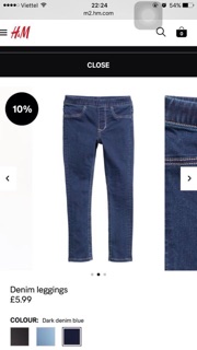 Quần legging jean H&M