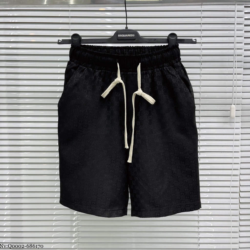 Quần Đùi Nam GC Logo In Chìm - Quần Ngố Nam GC Chất Liệu Cotton Thô Cao Cấp Dt Fashion Menwear
