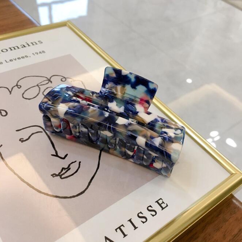 Kẹp Càng Cua Cỡ Lớn Họa Tiết Hình Học Cho Nữ