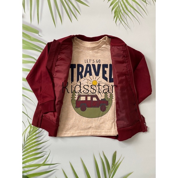 Áo khoác bomber bé trai hiệu Won.der. na.tion dư xịn full tag + móc + túi.