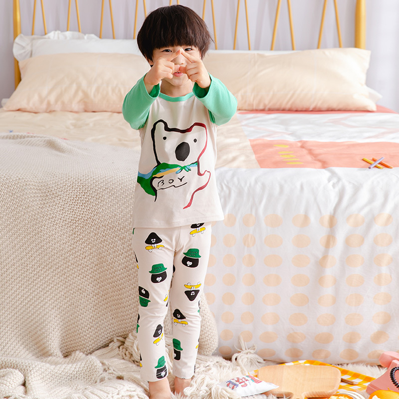 Bộ Quần Áo Ngủ Tay Dài Dành Cho Bé Trai Từ 1 Đến 8 Tuổi