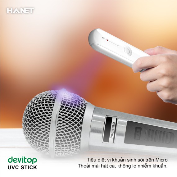 Đèn Diệt Khuẩn DEVITOP Stick - Đèn Khử Khuẩn Công Nghệ Kép Ozone Kết Hợp Tia Cực Tím Diệt 99% Vi Khuẩn