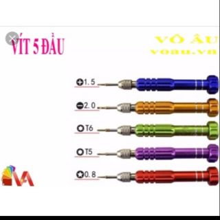 Tua vít 5 trong 1 ( 515 ) chuyên đầu sửa điện thoại Thông dụng