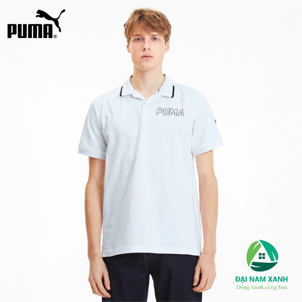Áo Thun Polo Nam Puma Modern Sports (màu White) - Hàng size châu Âu