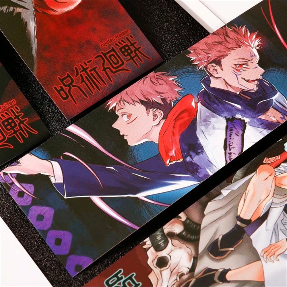 Set 10 Thẻ Đánh Dấu Trang Sách Họa Tiết Anime Jujutsu Kaisen 81