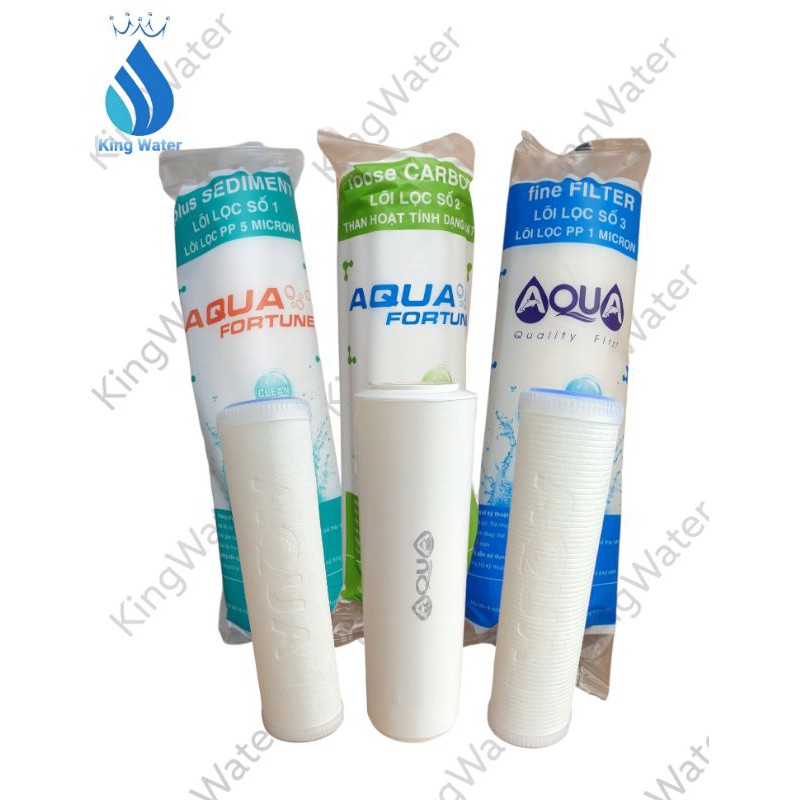 Bộ Lõi Lọc Aqua 1-2-3/Bộ lõi lọc thô cho máy lọc nước RO