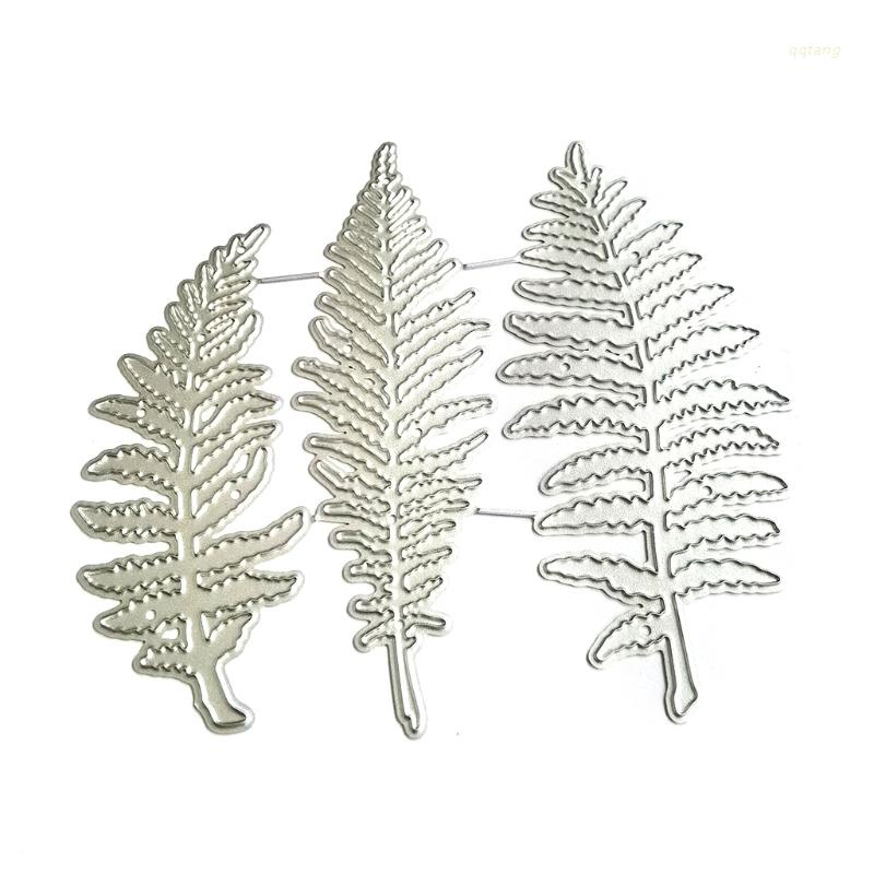 QQ Khuôn Cắt Giấy Kim Loại Họa Tiết Lá Cây Xinh Xắn Thẻ