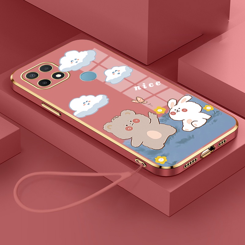 Ốp Điện Thoại Silicon Mềm Mạ Điện Chống Sốc Cho oppo a15 oppo a15s a35 Ddx01