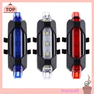 USB Rechargeable LED Bicycle Taillight Waterproof 4 Modes Bike Cycling Rear Safety Warning Lamp