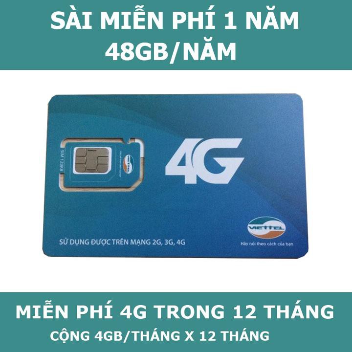 Sim Data 4G Viettel D500 (5GB/Tháng) - Trọn Gói 1 Năm Không Nạp Tiền