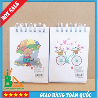 Sổ Lò Xo A7 Dày, Gáy Dọc Hoặc Ngang 200 Trang