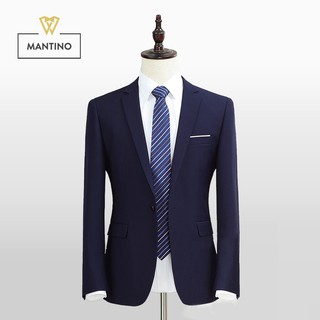 [Mã FASHIONMALLT4 giảm 15% tối đa 30K đơn 150k] [Sale] Áo Vest Nam Xanh Than MANTINO AV1010