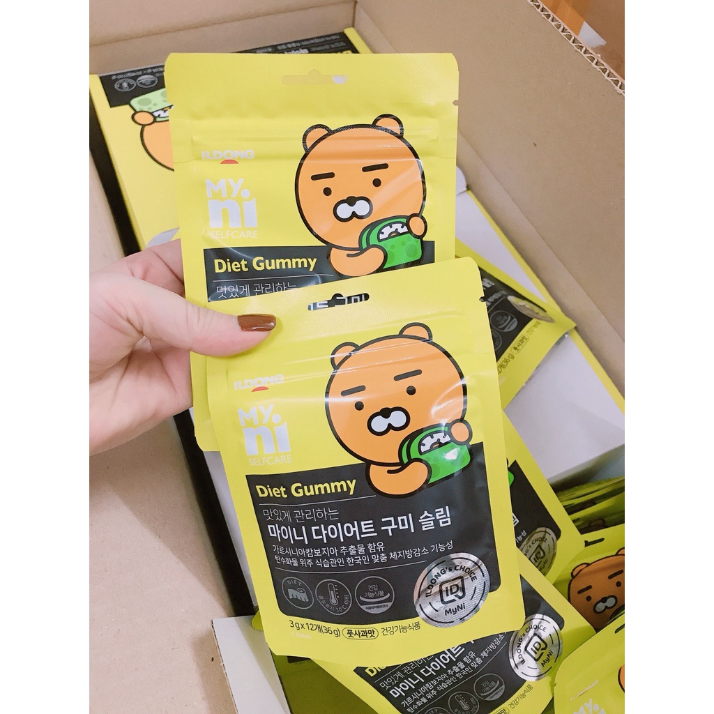 Kẹo Dẻo Giảm Cân Đẹp Da Myni Diet Gummy-  Viên Nhai Giảm Cân Myni Diet Gummy Giữ Dáng