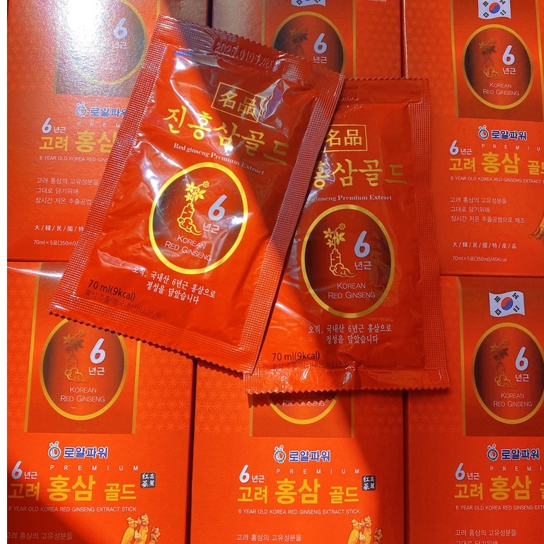 Nước Hồng Sâm 6 Năm Tuổi Korean Red Ginseng Hàn Quốc - Lẻ 1 Gói