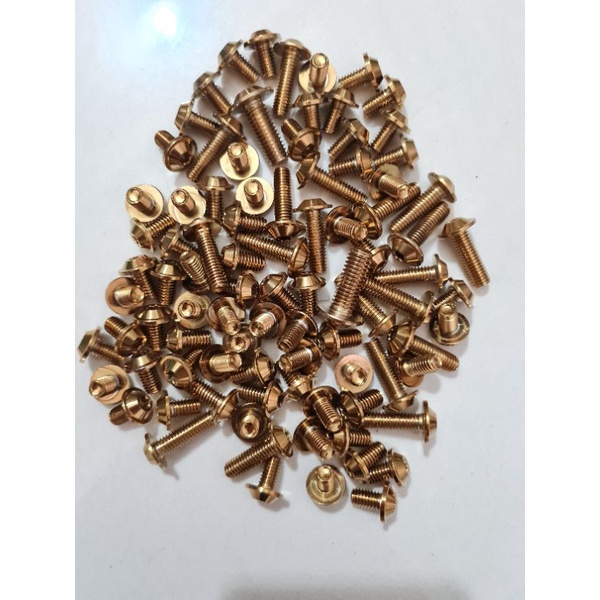 ốc đầu proti inox vàng