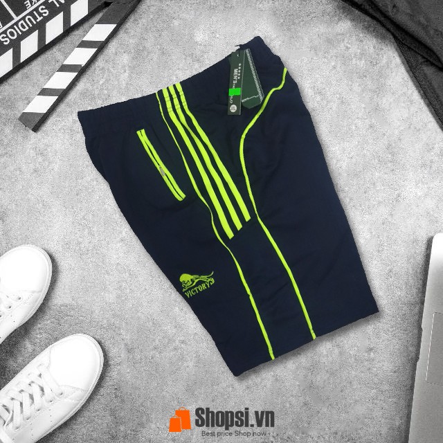 Quần Short Nam - Quần Đùi Thể Thao Phối Viền - Hàng VNXK