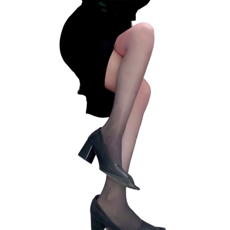 Quần Tất xiangbao Mỏng Màu Sắc Tương Phản Phong Cách Vintage Dành Cho Nữ