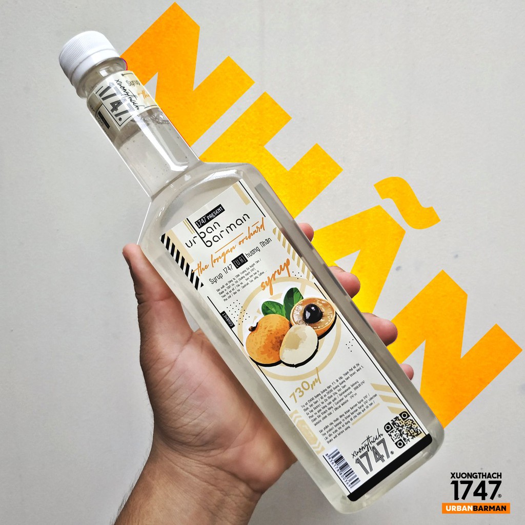 Urban Barman Syrup 1747 - Nhãn Nhãn - 730ml