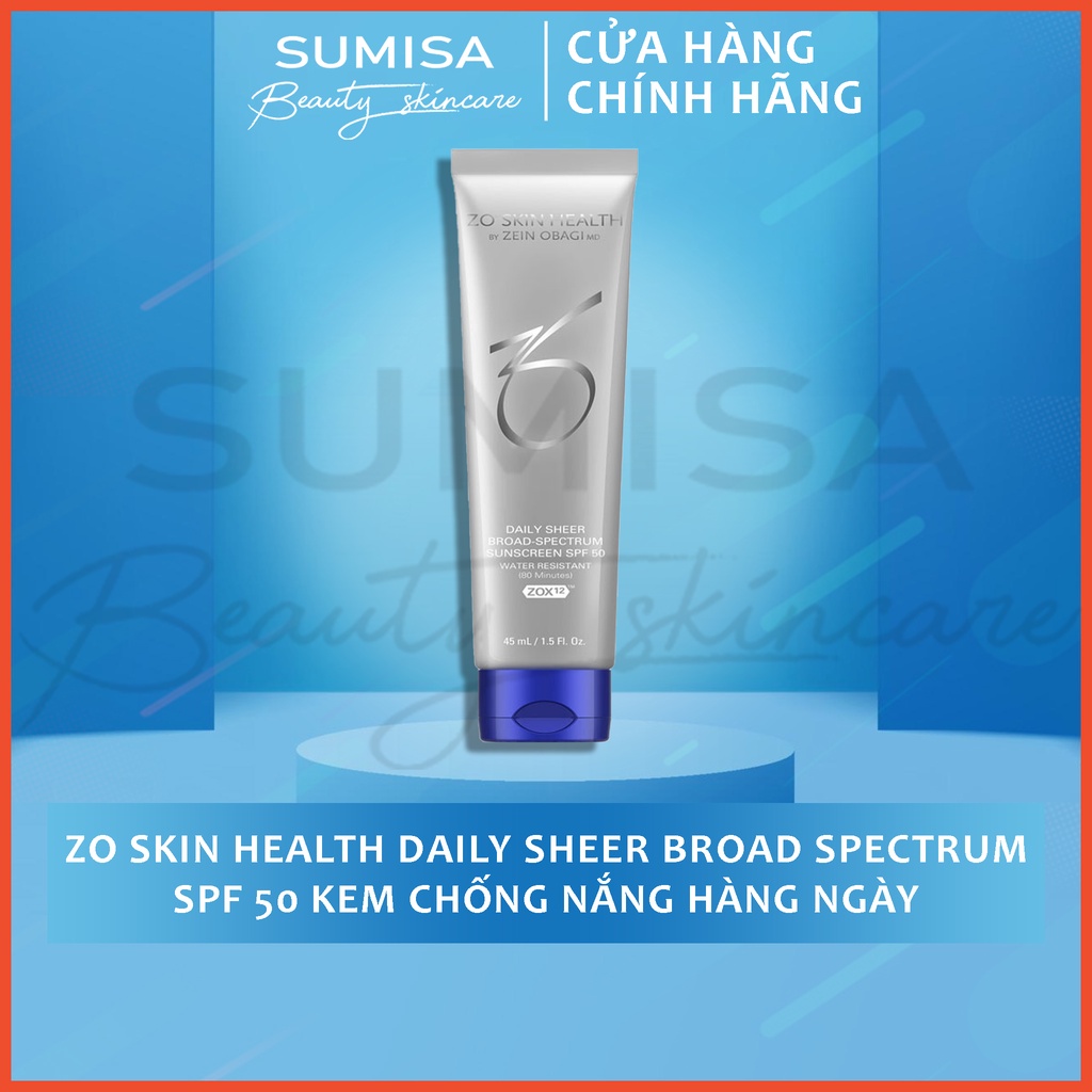 Zo Skin Health Daily Sheer Broad Spectrum SPF 50 Kem chống nắng hàng ngày