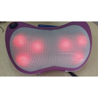 Gối massage cổ vai gáy hồng ngoại 6 bi mẫu mới