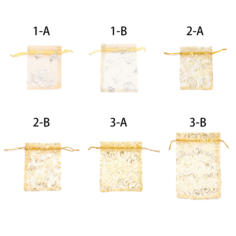 lontime 100Pcs Gift Pouches Bag Party Favours Sweet Biscuit Candy Treat Pack