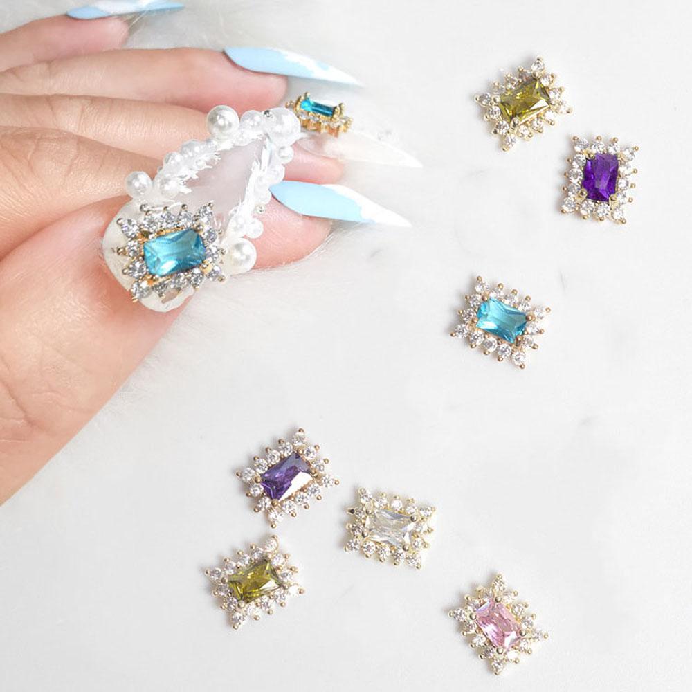 OCEANMAP Đá Đính Trang Trí Móng Tay Lấp Lánh