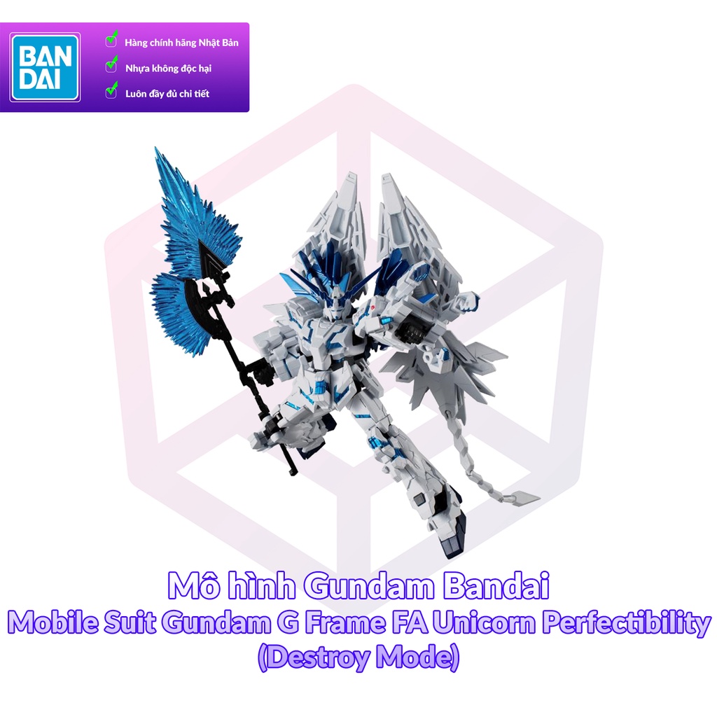 Mô hình Gundam Bandai Mobile Suit Gundam G Frame FA Unicorn Perfectibility (Destroy Mode) [FCH]